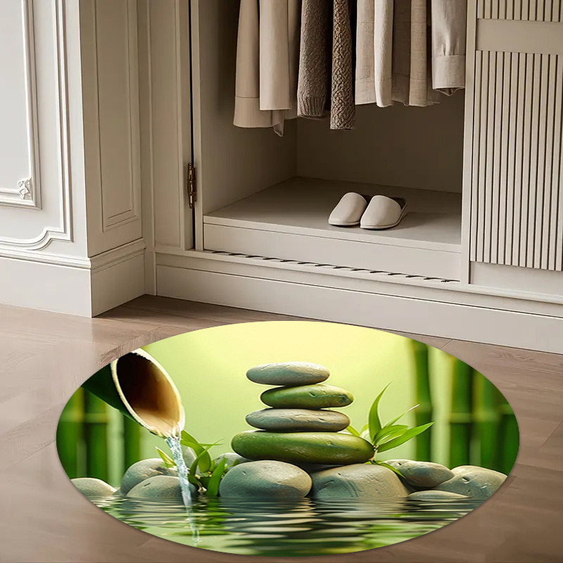 Alfombra Redonda Zen de Bambú  - Spa Wellness Hotel reseña y precio